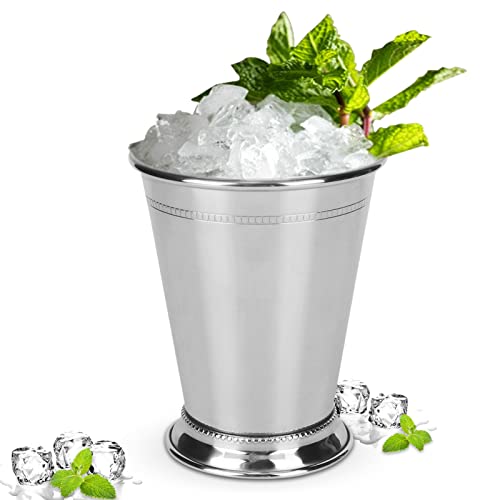 Mint Julep Tasse, Edelstahl Cocktail Gläser Moscow Mule Becher, Cocktail-Trinkbecher, Mint Julep Cups für Mixgetränke Partybier 400 ml