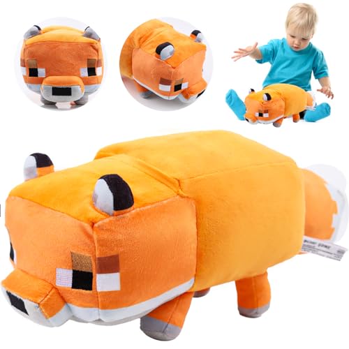 Creeper Plüsch, Creeper Plüschfigur, 34cm Plüschtiere Charaktere-Fuchs-Plüschfigur, Creeper Fan (Fuchs)