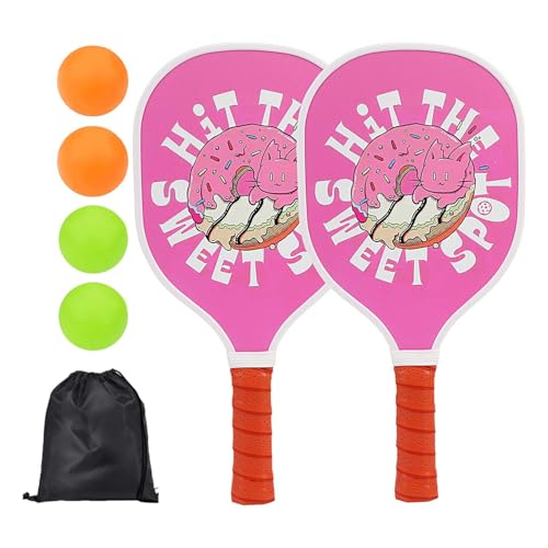 Hole Ball Paddle Set, Ball Competition Kit Beginners, 17,83 x 14,09 x 5,67 Zoll Large Lightweight with Easy Grip Handle, Racket Area Sports Accessories for Indoor and Outdoor Courts