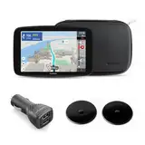 TomTom Camper Navi GO Camper Max 2. Generation Premium Pack (7" Display, POI`s für Wohnmobil- und Wohnwagen, Updates via Wi-Fi, TomTom Traffic, Fahrzeugprofile speichern, Weltkarten, Premium Zubehör)