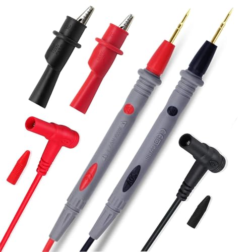 Messleitungen 1000V / 20A Multimeter Kabel Prüfkabel Multimeter Zubehör mit Krokodilklemmen, Testkabel Messspitzen Set für Multimeter