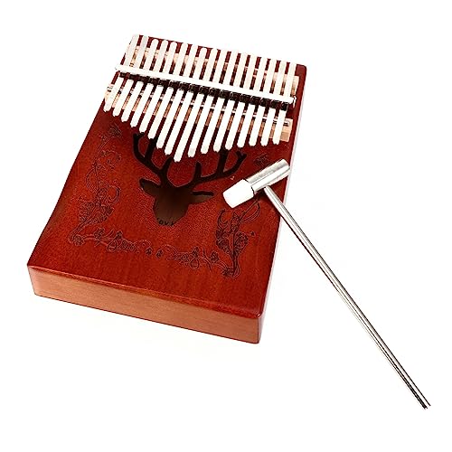 BESTonZON 17 Daumen Tragbare Kalimba Anfänger Kalimba Holz Mbira Holz Kalimba Mbira Finger Klavier Finger Instrument Musikinstrument