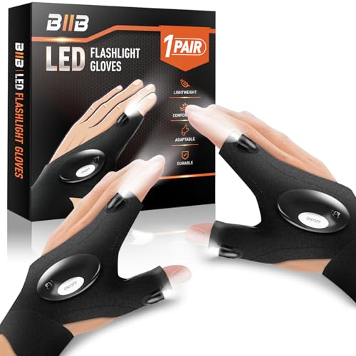 BIIB Vatertagsgeschenk für Papa, Geschenke für Männer, Handschuhe mit Licht Angelzubehör Gadgets für Männer, Papa Geschenk Vatertag, Männergeschenke Geburtstagsgeschenk für Männer