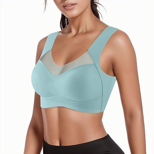 2PC Damen BH, Sport BH Damen Soft Comfort Bras Leichte Atmungsaktive Unterwäsche Ohne Bügel BH Stretch Passform Bügelloser Hautfreundliche Bralette Elegant Klassische Bustier