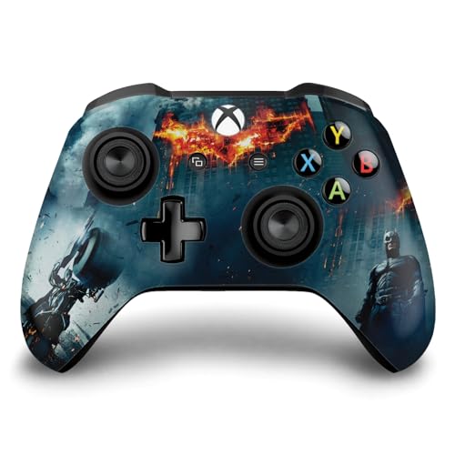 Head Case Designs Offizielle The Dark Knight Batman-Plakat Wichtige Kunst Vinyl Haut Gaming Aufkleber Abziehbild Abdeckung kompatibel mit Xbox One S/X Controller