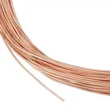 BENECREAT 15 m 0.6 mm Massiver Blanker Kupferdraht, Runder Kupferdraht Schmuckperlendraht Für Ring, Ohrringe, Schmuckherstellung, DIY-Handwerkslieferant