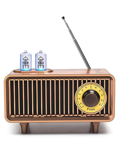 COLSUR Retro Bluetooth Lautsprecher, Outdoor Tragbarer Vintage Lautsprecher mit FM Radio, Wiederaufladbarer Kabelloser Lautsprecher mit klassischem Retro-Stil, unterstützt TF-Karte/AUX/USB, MP3-Player