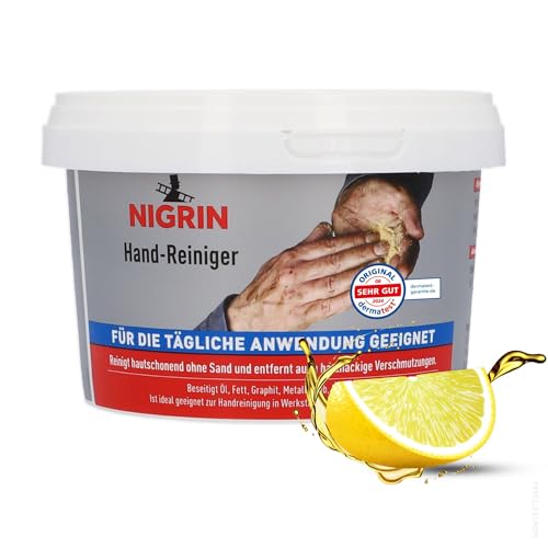 NIGRIN Handwaschpaste 500ml, reinigt hautschonend, entfernt hartnäckige Verschmutzungen, 1 Stück