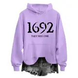 Damen Kapuzenpullover Übergröße Hoodies mit-Kapuze Sweatshirt Kordelzug Kaputzenpullis Große Taschen Übergangs Festlich Hoodie Lose Große Größen Bequeme Bedruckte Vintage Lang Lässig Pulli Merry