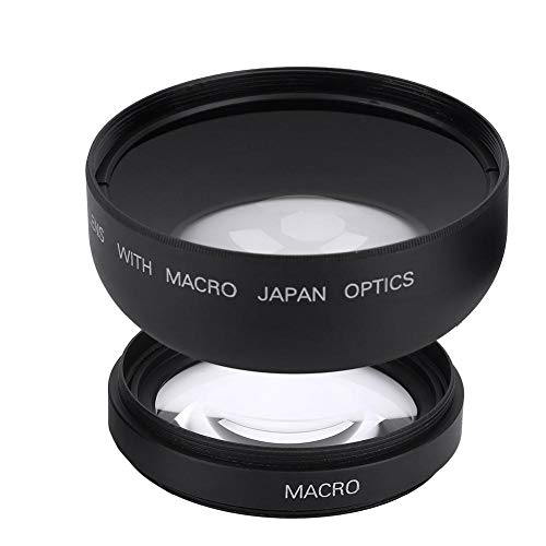 Weitwinkel Makro Objektiv 52mm 0.45X Weitwinkel Universal Konvertierung Makro Objektiv Professionelle optische Glaskamera Nahaufnahme Objektiv für Kamera Canon Nikon Sony