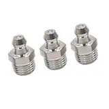 A ABSOPRO M10 x1 Edelstahl Auto gerade Fett Nippel Fitting (Set von 3)