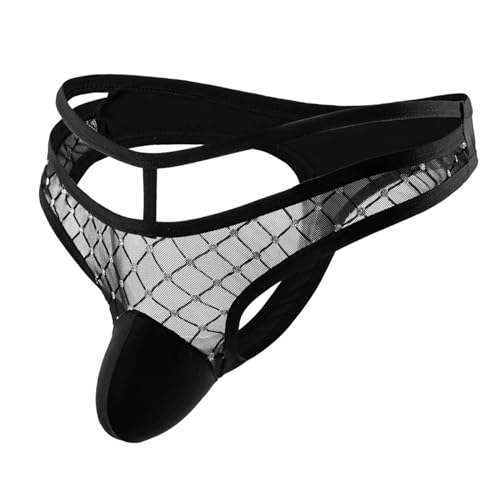 Mens Briefs Sexy Männer Unterwäsche Dessous Herren Für Sex String Mesh Unterwäsche Männer Herren String Tanga Netz Slip Große Größen Dessous Mesh Unterhose Transparent Low Rise Höschen Atmungsaktive