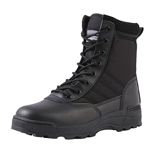 Armeestiefel für Herren, Kampfstiefel, taktische Stiefel, Militärstiefel, Wanderschuhe, leichte Kampfstiefel, Polizei-Patrol-Stiefel mit seitlichem Reißverschluss, Arbeitsstiefel, Dschungelstiefel für