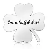 Photect Kleeblatt Glücksbringer Du Schaffst Das Handschmeichler Vierblättriges Kleeblatt Viel Glück Geschenk Glücksklee Glücksbringer für Prüfung Abitur Aufmunterung Genesung Geschenk Kinder Familien