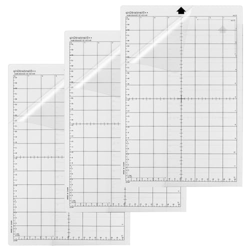 3 Stück Silhouette Portrait, Plotter Silhouette Plotter, Rutschfeste und langlebige Schneidematte, Einfach Zu Verwenden für Getrennt Eine Vielzahl Mittelschwerer Materialien