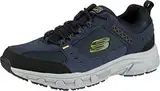 Skechers Herren Oak Canyon-51893 Sneaker, Blau Navy Lime Nvlm, 44 EU