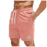 KBOPLEMQ Herren Cord Kurze Hosen Shorts mit Taschen Sommer Casual Kurze Hosen Elastische Taille Loose Beach Shorts Herren Corduroy Shorts Bequeme Freizeithose Kurze Leichte Sportshorts