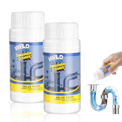 PAYFULLY Abflussreiniger Extra Stark, 2 Stück Rohrreiniger Extrem Stark, 220ml Power Rohrfrei, Drain Cleaner für Küche & Bad & Toilette, Entfernt Verstopfungen schnell