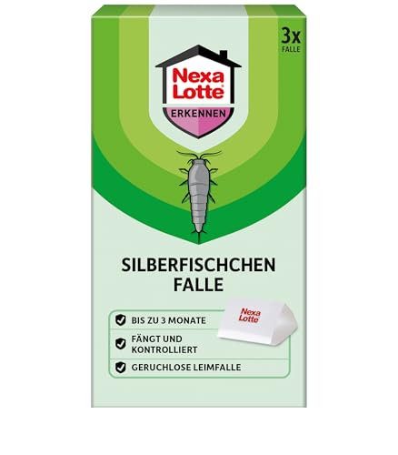 Nexa Lotte Silberfischchen Falle, 3 Stück, Grün