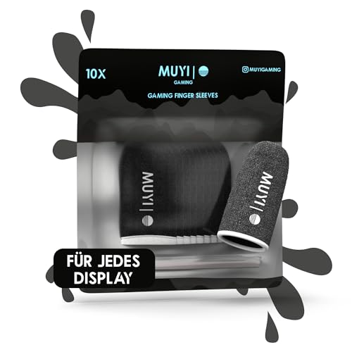 MUYI Gaming Sleeve Finger – Perfekt für PUBG & Mobile Gaming – Ultra Rutschfestes Design für Präzision – Gaming Zubehör & Fingerlinge – Ideal für Handy Controller & Gaming Handy