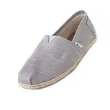 TOMS Herren Men Alpargata On Drizzle Espadrilles, Grau (Grey Linen Rope Sole 000), 40.5 EU