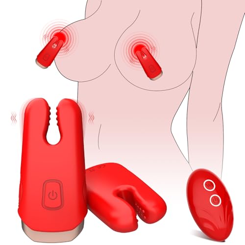 Brustmassagegeräte Nippel Brustwarzen Vibrator für sie mit 12 Vibrationsmodi Sex Toy Klitoris Stimulator Erwachsenen Sexspielzeug Brustwarzen Sex Spielzeug für Frauen Paare Ferngesteuert