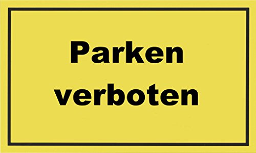 Metafranc Hinweisschild "Parken verboten" - 250 x 150 mm / Beschilderung / Infoschild / Verbotsschild / Halteverbot / Parkverbot / Grundstückskennzeichnung / Gewerbekennzeichnung / 503760