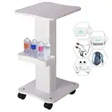 ybaymy Salonwagen Kosmetikwagen Beauty Salon Trolley Tragbar Abs Arbeitswagen Schönheit Wagen Mit Ablagefach & Bremsrad Spa Salon Friseur Rolling Wagen Für Schönheitsinstrument Medizinischer Wagen