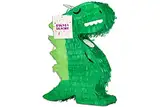 Trendario Pinata Dino Geburtstag, Pinjatta Drache zum Aufhängen, Ideal zum Befüllen mit Süßigkeiten und Geschenken - Piñata Kindergeburtstag Spiel, Geschenkidee, Party, Hochzeit (Dino)