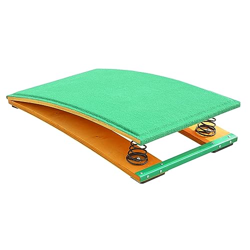 Aioneer mit Stahlrahmen, gebogenem Sprungbrett, mit Prallschutzmatten geeignet für den Einsatz in Schulen und Sportvereinen Turn-Sprungbrett,120 * 60cm