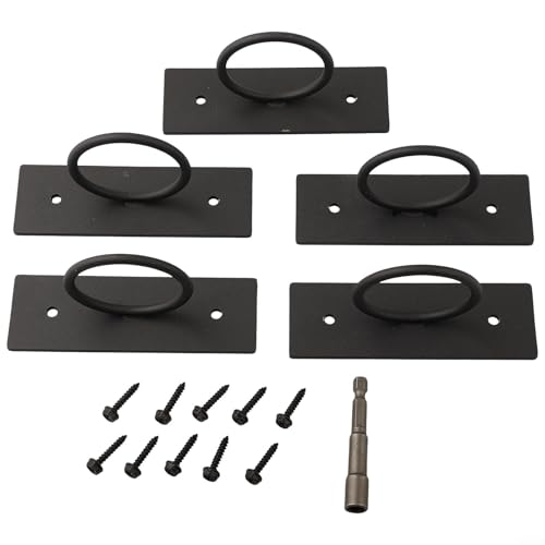 Schwarze Seilhalterung, Seilzaunhalterungen, Kampfseile Anker, Ringseilstütze für Zäune, Treppengeländer, Deckenhaken