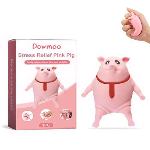 Stress Schwein,Anti Stress Schwein,Squeeze Stressschwein,Squishy Quetsch Spielzeug Schwein,Squishy Squeeze Spielzeug,Geeignet für Erwachsene und Kinder,Kreativer Stressabbau