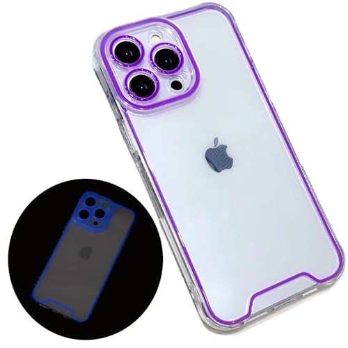 Tivenfezk Nadoli Leuchtend Hülle für iPhone 13,Fluoreszierend Licht im Dunkeln Weich Silikon Transparent Handyhülle Schutzhülle Klar Cover