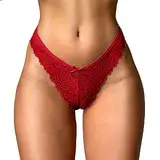 Eauptffy Bauchweg Slip Damen Erotisch Hohe Taille String Tanga Unterwäsche Hipster Atmungsaktiv Sexy String Schlüpfer Brazilian Spitze Ouvert Tangas Unterhosen String Tanga Damen Baumwolle Schwarz