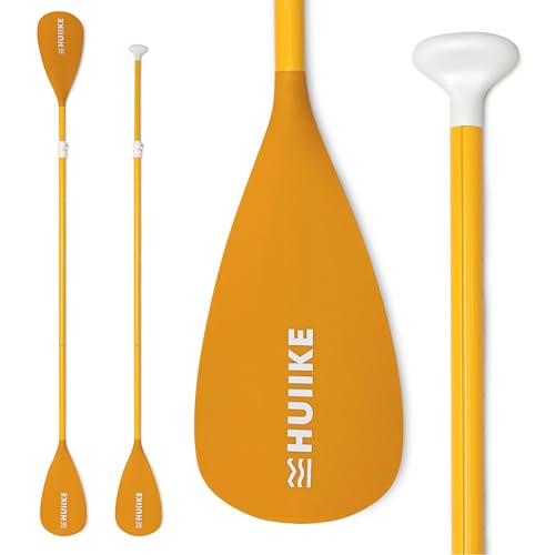 HUIIKE Paddel für Stand-Up Paddling Aluminium 2 in 1 Sup Paddel Doppelpaddel Abnehmbares 4-Teiliges | Stand Up Paddle Zubehör, Doppelpaddel für Sup Kajak Einstellbar | Sub Paddle Doppel Packbares