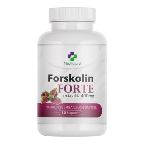 Forskolin Forte Extrakt 400 mg 60 Kapseln Indische Brennnessel Gesunder schneller Gewichtsverlust