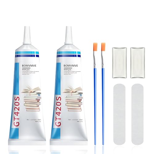 Buchkleber 120ml, Flexibler Buchbindekleber, Buchbinderleim, Buchleim, Buchbindeleim, Geeignet für Buchrestaurierung und Bindung, Umschläge, Papierhandwerk, Postkarten, DIY-Projekte und Scrapbooking