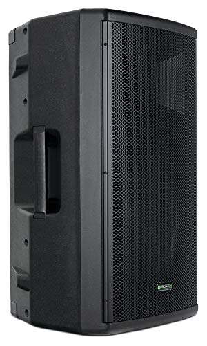 Pronomic E-215 MA - Aktive 2-Wege Box - Leistung: 120 Watt (RMS) - 15" Woofer + 1,0" Kompressions-Treiber - Bluetooth-Empfänger und MP3-Player mit USB/SD - Monitorschräge