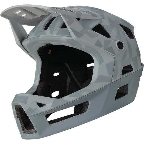 IXS Trigger Ff MIPS Integralhelm MTB/E-Bike/BMX, Grau mit Camouflage-Muster, Taille ML (58-62cm)