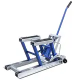 MINUS ONE Motorradheber 680kg Motorradhebebühne Montagebock Motorrad Hebebühne Quad hydraulische Motorradhebebühne Montagebock Klapp Hebebühne (Blau)
