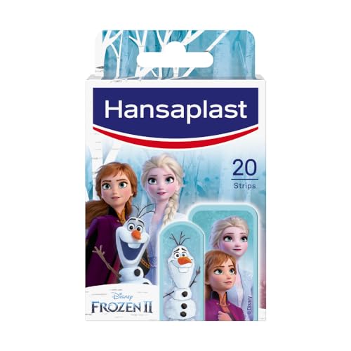 Hansaplast Kids FROZEN 2 Kinderpflaster (20 Strips), Wundpflaster mit Disney-Motiven zum Aufmuntern, schmerzlos zu entfernendes Pflaster Set