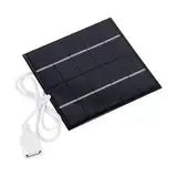 Oniissy 5 W 5 V Solar-Akku-Ladegerät, Board, Outdoor-Camping, Powerbank, Handy-Ladegerät, für Handy, Powerbank, Camping, Wandern, Outdoor