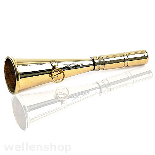 wellenshop Signalhorn Mundnebelhorn 145mm Messing