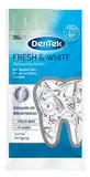 DenTek Fresh & White Zahnseide Sticks - mit Mikrokristallen - für weißere Zahnzwischenräume - Zahnseide mit Minzgeschmack - Zahnstocher - Zungenschaber,{ 1 X 36 Stk. } , 36 Stück (1er Pack)