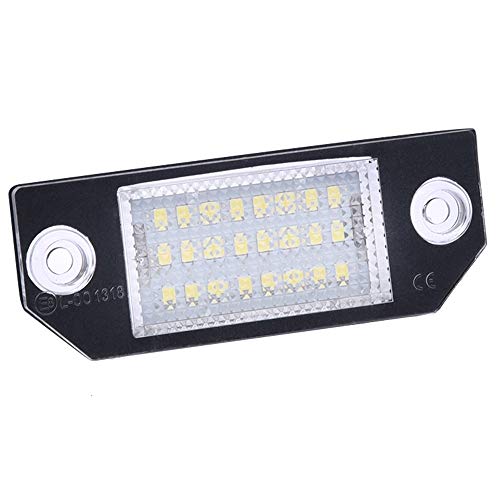 Kennzeichenbeleuchtung Nummernschild Licht Birne 2 STÜCK 12V Car-Kennzeichen Beleuchtungsnummer Zubehör Lampen Rücklicht für 03-18 Ford Focus C-MAX 03-08 MK2 1 STÜCKE