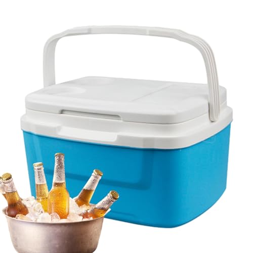 Weiche Kühlbox - Wärmeisolierte Kühlbox, tragbare Kühlbox | 8L Auslaufsicherer harter Außenkühler mit schweren Griffen, Eiskistkühler Ke Ice für bis zu 24 Stunden, Eingebautes Eisplatz für Picknick,