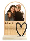 Geschenke für Schwester - Definition wie im Duden Holzbild - Schwester Geschenke, Schwester Weihnachtsgeschenk, Gemälde, Beste Schwester, Weihnachtsgeschenk für Schwester, Schwester Geschenk