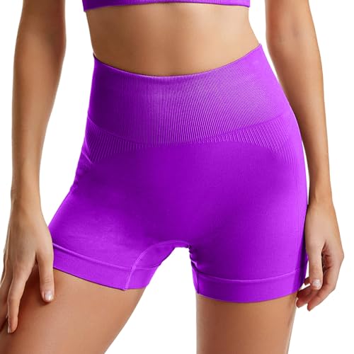 Fahrradhose für Damen, Leinenunterteil, Bootcut, Jeggings, Latzhose, schmale Passform, dunkel, bequem, formelle Hotpants, Club, violett, S