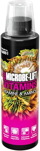Microbe-Lift Vitamins - 236 ml - Multivitamin-Zusatz inkl. Aminosäuren für Fische & Korallen, fördert Gesundheit und Wohlbefinden im Meerwasser-Aquarium.