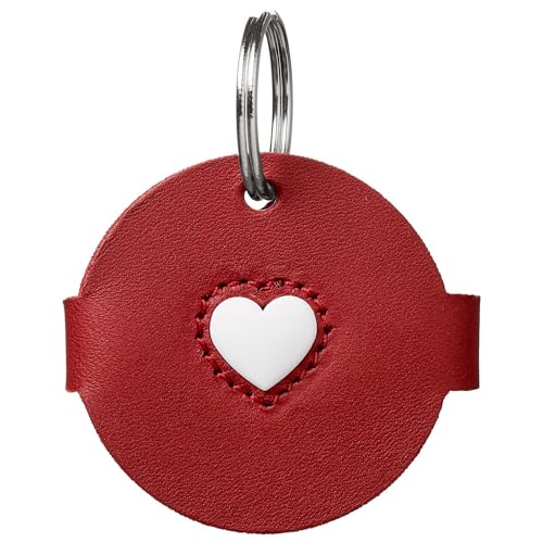 Hunter Anhänger Hundemarken-Etui Love Ø = 4,3 cm rot, Größe:S